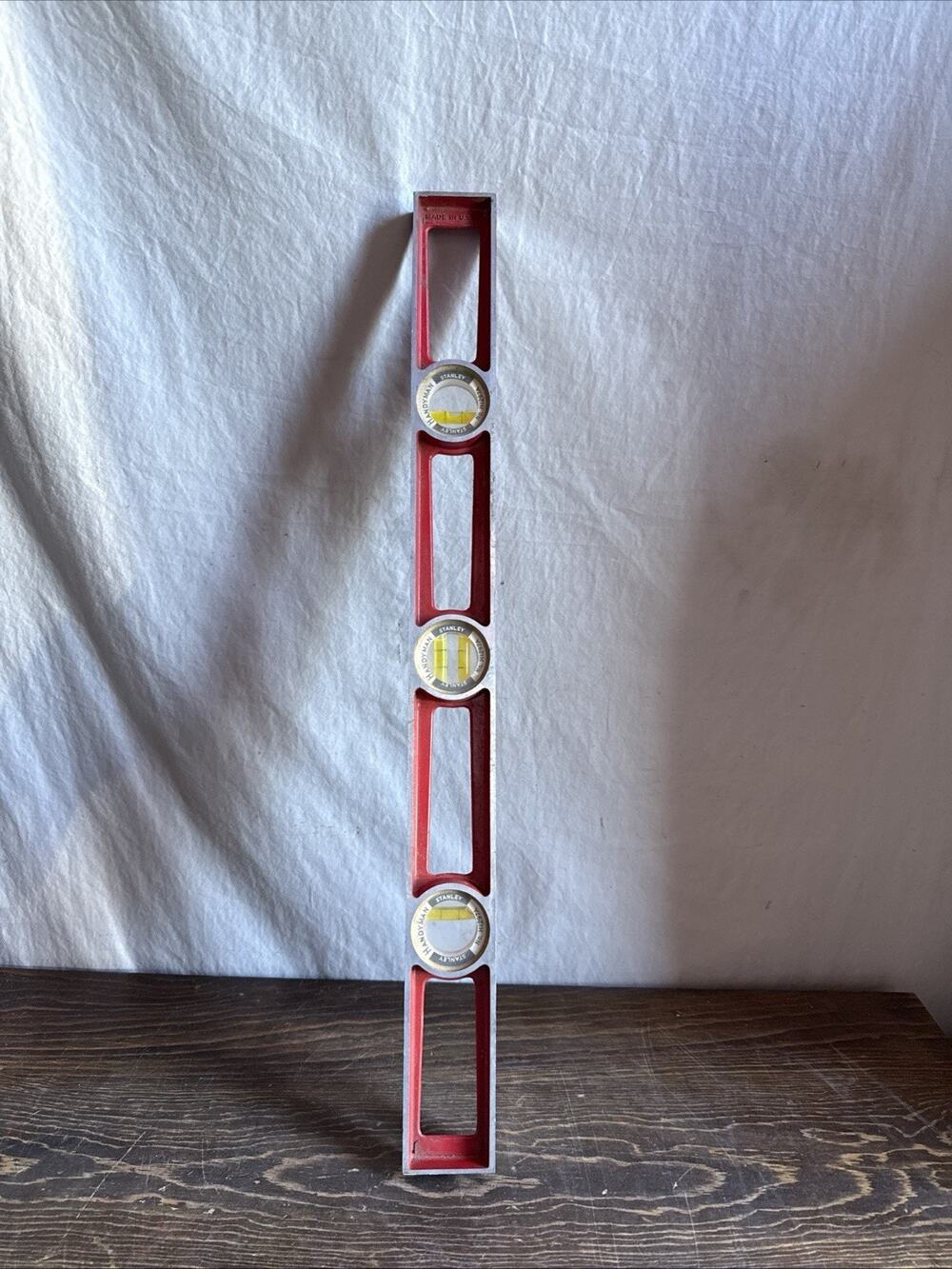 Vintage Stanley Handyman 24" Aluminum Carpenter Level H1297A 24"